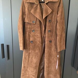 Avec Les Filles Brown Trench Coat